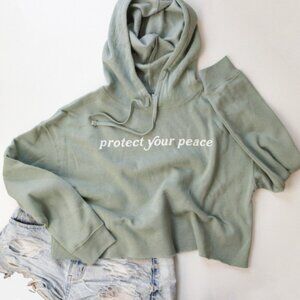 Cropped Sweatshirt | Protect your Peace
